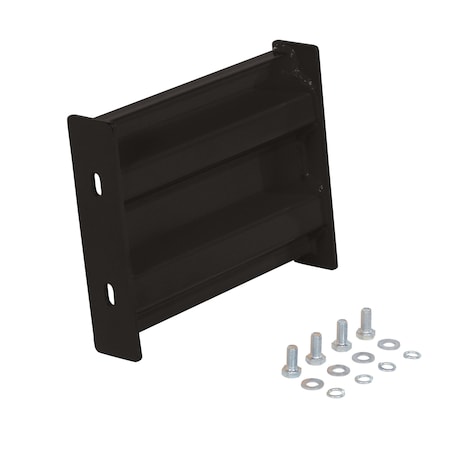 Vestil Bolt-On Style Guard Rail 1 Ft Black GR-F2R-BO-1-BK